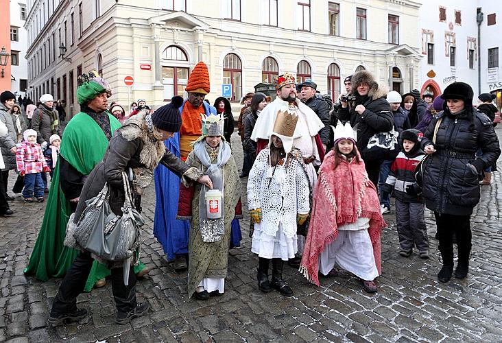 Dreikönigstag, 6.1.2011, Advent und Weihnachten in Český Krumlov