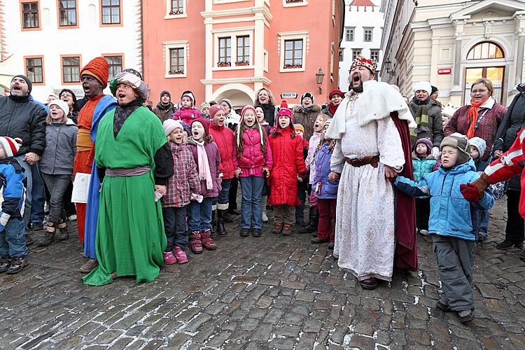 Dreikönigstag, 6.1.2011, Advent und Weihnachten in Český Krumlov