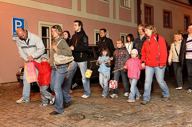 Konzerte der Krumauer Musikbands und Lampionumzug, Zauberhaftes Krumlov 30.4.2011