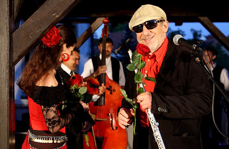 Jiří Stivín und Gipsy Krumlov (krumauer Zigeunerkapelle), Kammermusikfestival Český Krumlov 28.6.2011