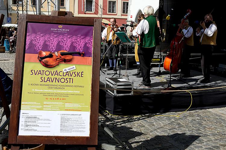 Saint Wenceslas Celebrations and International Folk Music Festival 2011 in Český Krumlov, Saturday 24th September 2011