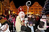 2nd Advent Sunday - St. Nicholas Present Distribution, Square Náměstí Svornosti, Český Krumlov, 4.12.2011, photo by: Lubor Mrázek