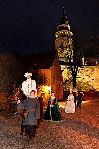 3. Adventssonntag - Jesuleins Postamt Zum Goldenen Engel und Ankunft der Weissen Frau, Český Krumlov 11.12.2011