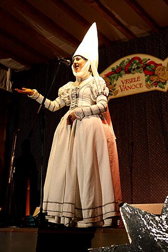 3. Adventssonntag - Jesuleins Postamt Zum Goldenen Engel und Ankunft der Weissen Frau, Český Krumlov 11.12.2011