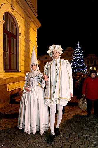 3. Adventssonntag - Jesuleins Postamt Zum Goldenen Engel und Ankunft der Weissen Frau, Český Krumlov 11.12.2011