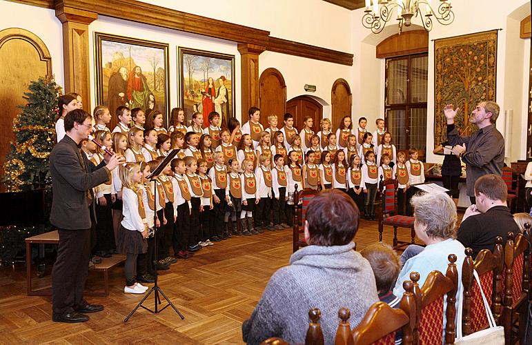 Pre-Christmas performance of Brumlíci and their guests, choirmaster Mr. Lukáš Holec, Český Krumlov 15.12.2011