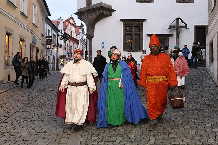 Dreikönigstag in Český Krumlov, 6.1.2012