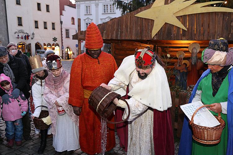 Dreikönigstag in Český Krumlov, 6.1.2012