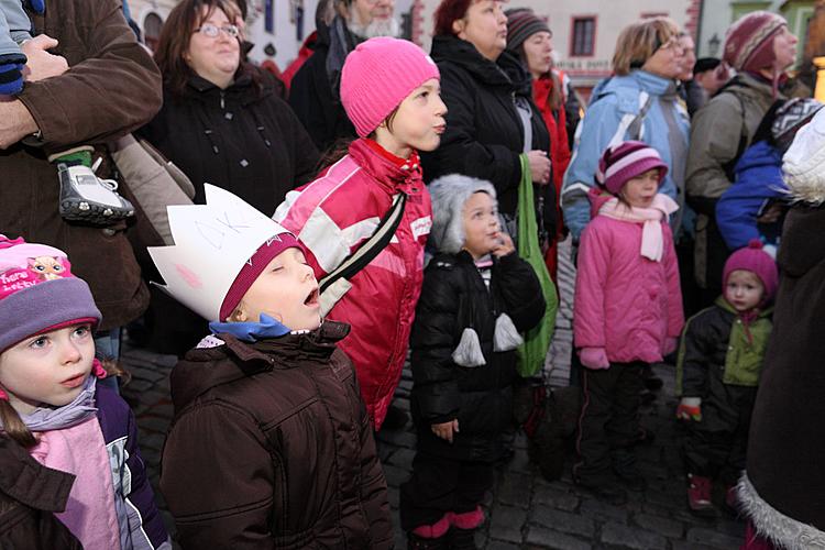 Dreikönigstag in Český Krumlov, 6.1.2012