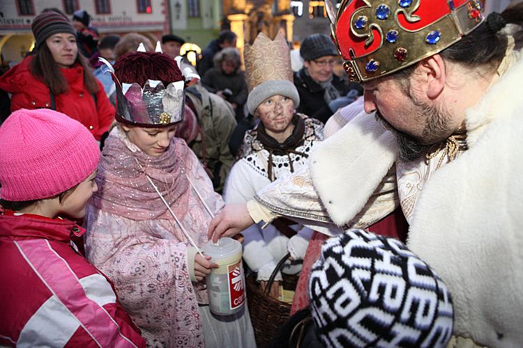 Dreikönigstag in Český Krumlov, 6.1.2012