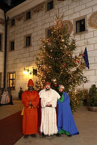 Dreikönigstag in Český Krumlov, 6.1.2012