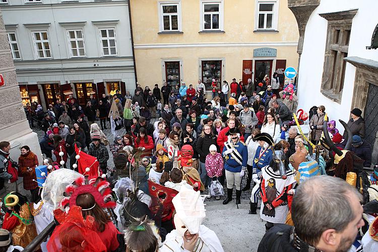 Masopustní průvod v Českém Krumlově, 21. února 2012