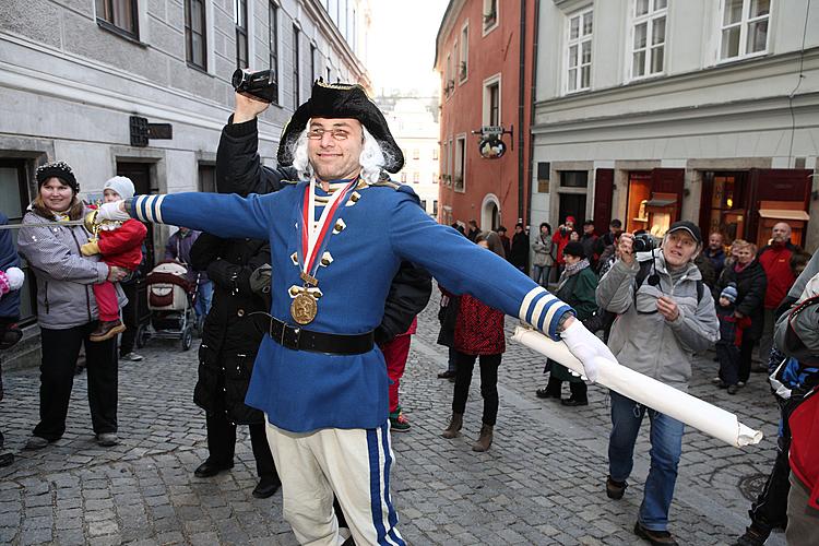 Carnival parade in Český Krumlov, 21st February 2012