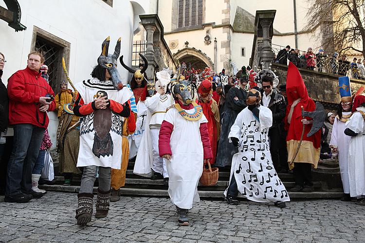 Carnival parade in Český Krumlov, 21st February 2012