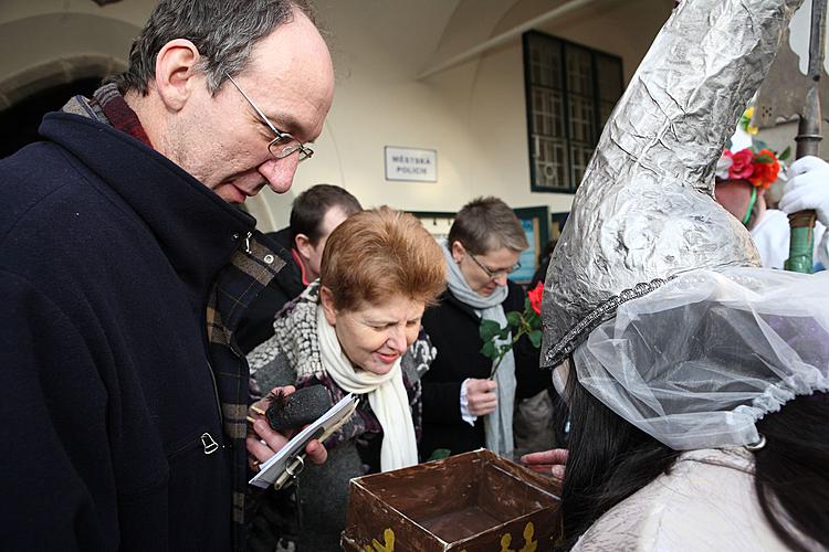 Masopustní průvod v Českém Krumlově, 21. února 2012