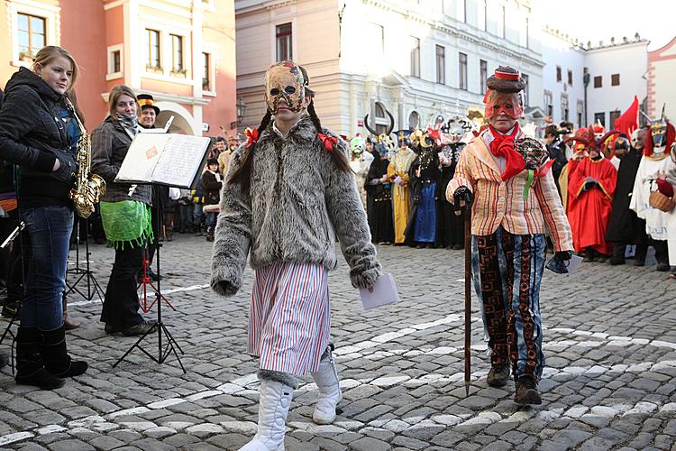 Masopustní průvod v Českém Krumlově, 21. února 2012