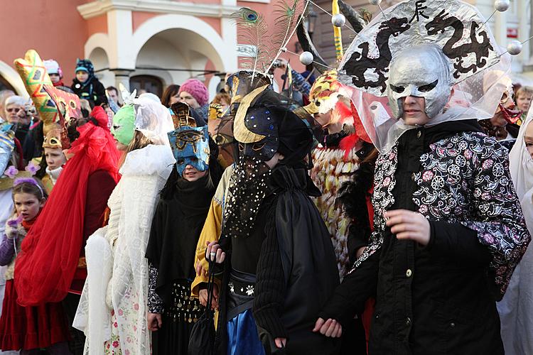 Carnival parade in Český Krumlov, 21st February 2012