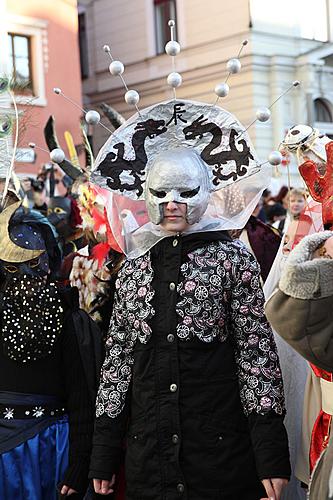 Carnival parade in Český Krumlov, 21st February 2012