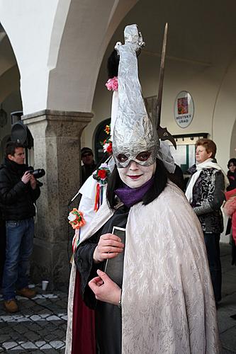 Masopustní průvod v Českém Krumlově, 21. února 2012