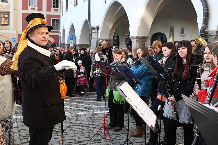 Carnival parade in Český Krumlov, 21st February 2012