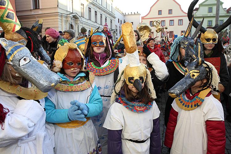 Masopustní průvod v Českém Krumlově, 21. února 2012