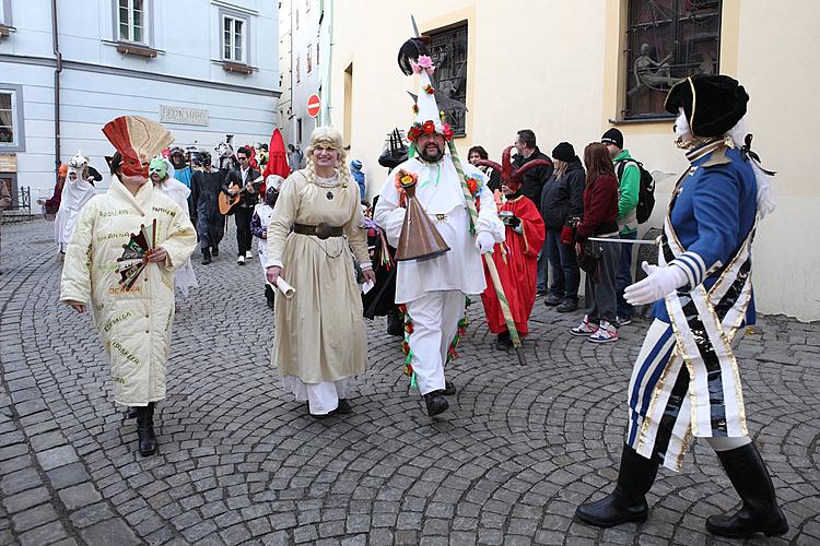 Carnival parade in Český Krumlov, 21st February 2012