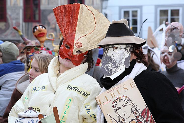 Carnival parade in Český Krumlov, 21st February 2012