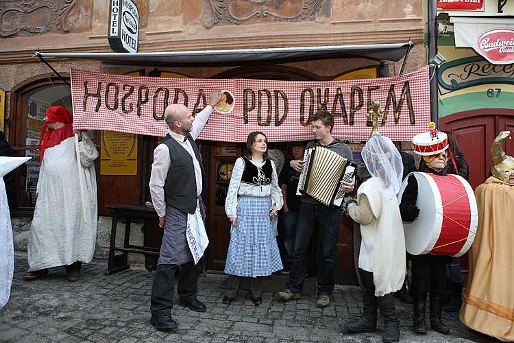 Carnival parade in Český Krumlov, 21st February 2012