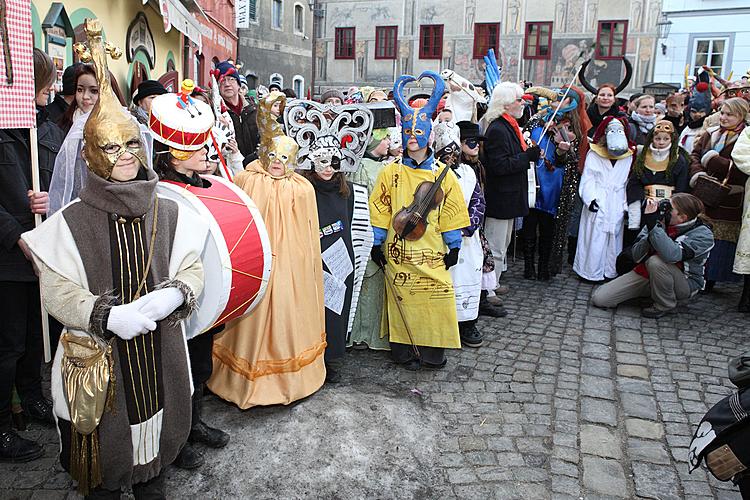 Masopustní průvod v Českém Krumlově, 21. února 2012