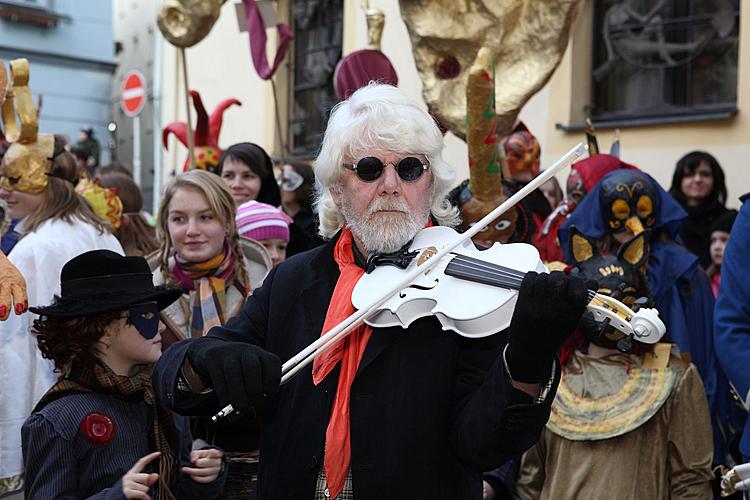 Carnival parade in Český Krumlov, 21st February 2012