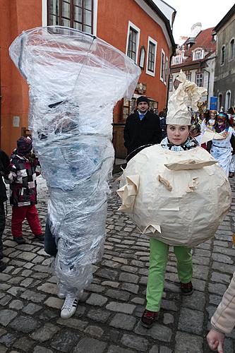 Masopustní průvod v Českém Krumlově, 21. února 2012