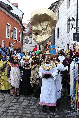 Masopustní průvod v Českém Krumlově, 21. února 2012