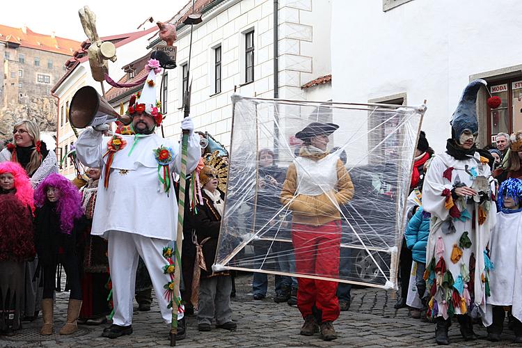 Masopustní průvod v Českém Krumlově, 21. února 2012