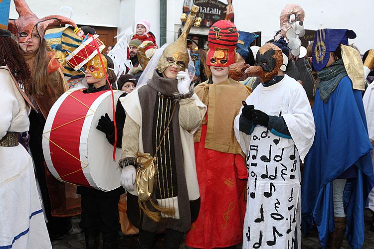 Carnival parade in Český Krumlov, 21st February 2012