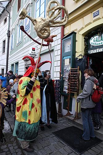 Masopustní průvod v Českém Krumlově, 21. února 2012