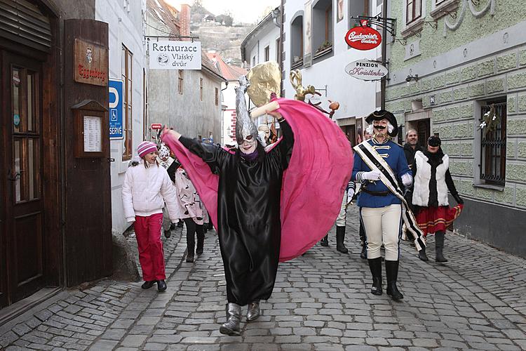 Carnival parade in Český Krumlov, 21st February 2012