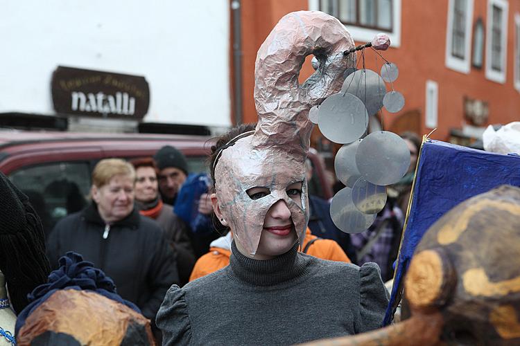 Masopustní průvod v Českém Krumlově, 21. února 2012