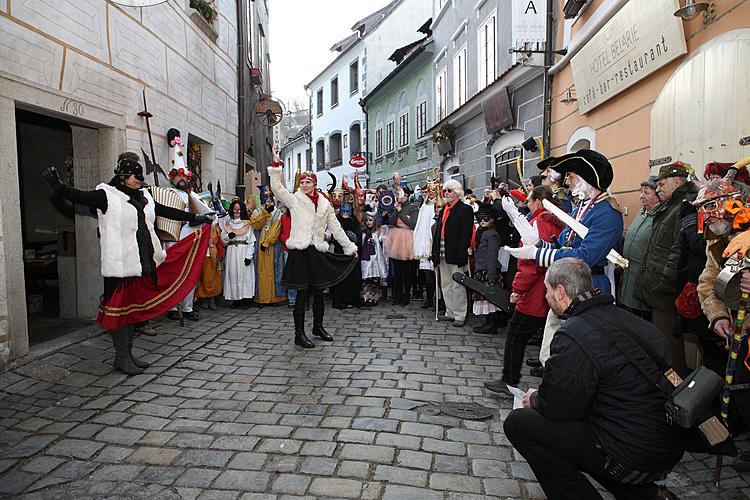 Masopustní průvod v Českém Krumlově, 21. února 2012