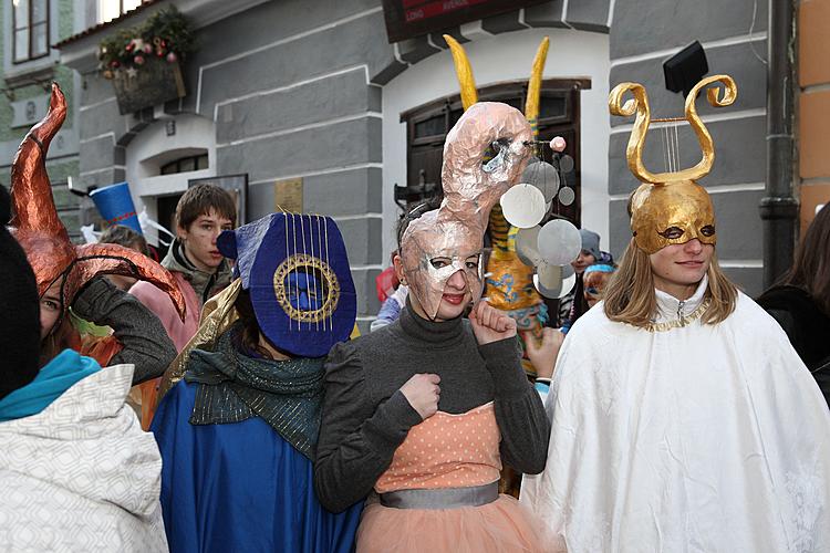 Carnival parade in Český Krumlov, 21st February 2012