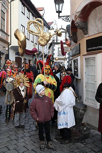 Carnival parade in Český Krumlov, 21st February 2012