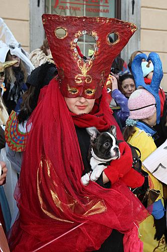 Carnival parade in Český Krumlov, 21st February 2012