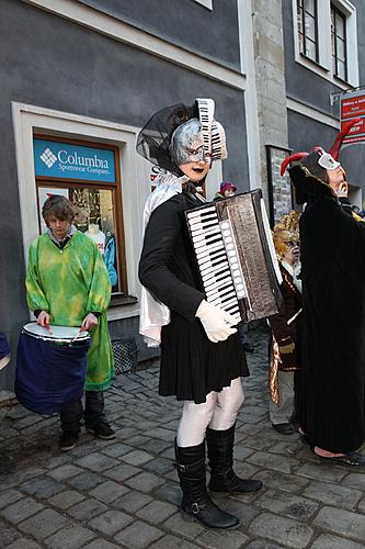 Masopustní průvod v Českém Krumlově, 21. února 2012