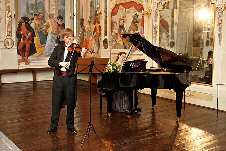 Geigenrezital - Pavel Eret (Geige), Suzanna Hlinka (Klavier), Kammermusikfestival Český Krumlov, 4.7.2012