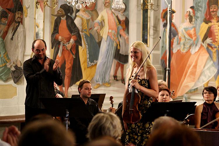 Concert In Honor to master Josef Suk - Gabriela Demeterová (violin), Jan Mráček (violin), Josef Špaček (violin), South Bohemian Chamber Philharmonic and Jan Talich (conductor), Chamber Music Festival Český Krumlov, 7.7.2012