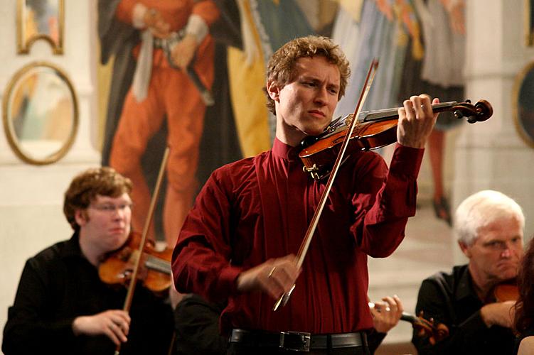 Concert In Honor to master Josef Suk - Gabriela Demeterová (violin), Jan Mráček (violin), Josef Špaček (violin), South Bohemian Chamber Philharmonic and Jan Talich (conductor), Chamber Music Festival Český Krumlov, 7.7.2012