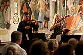 Concert In Honor to master Josef Suk - Gabriela Demeterová (violin), Jan Mráček (violin), Josef Špaček (violin), South Bohemian Chamber Philharmonic and Jan Talich (conductor), Chamber Music Festival Český Krumlov, 7.7.2012, photo by: Lubor Mrázek