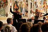 Concert In Honor to master Josef Suk - Gabriela Demeterová (violin), Jan Mráček (violin), Josef Špaček (violin), South Bohemian Chamber Philharmonic and Jan Talich (conductor), Chamber Music Festival Český Krumlov, 7.7.2012, photo by: Lubor Mrázek