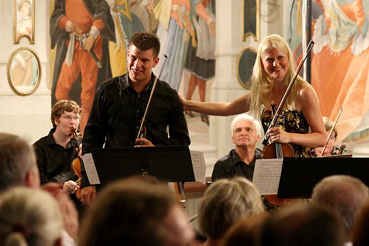 Concert In Honor to master Josef Suk - Gabriela Demeterová (violin), Jan Mráček (violin), Josef Špaček (violin), South Bohemian Chamber Philharmonic and Jan Talich (conductor), Chamber Music Festival Český Krumlov, 7.7.2012