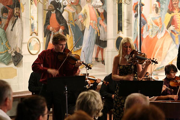 Concert In Honor to master Josef Suk - Gabriela Demeterová (violin), Jan Mráček (violin), Josef Špaček (violin), South Bohemian Chamber Philharmonic and Jan Talich (conductor), Chamber Music Festival Český Krumlov, 7.7.2012