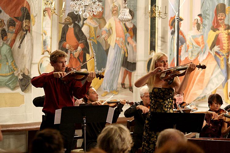 Konzert zu Ehren des Meisters Josef Suk - Gabriela Demeterová (Geige), Jan Mráček (Geige), Josef Špaček (Geige), Südböhmische Kammerphilharmonie  und Jan Talich (Dirigent), Kammermusikfestival Český Krumlov, 7.7.2012